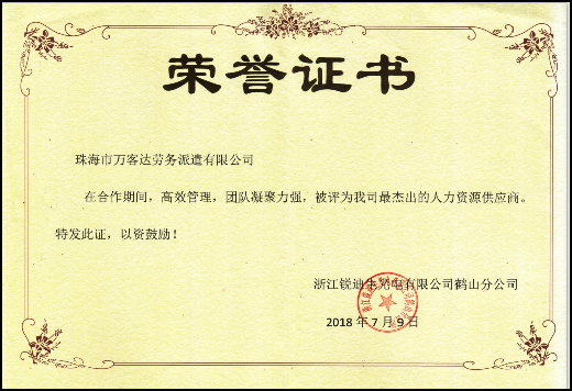 企业荣誉